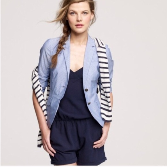 ❤️SOLD❤️J. Crew Schoolboy Blazer Linen Cotton - Picture 3 of 8